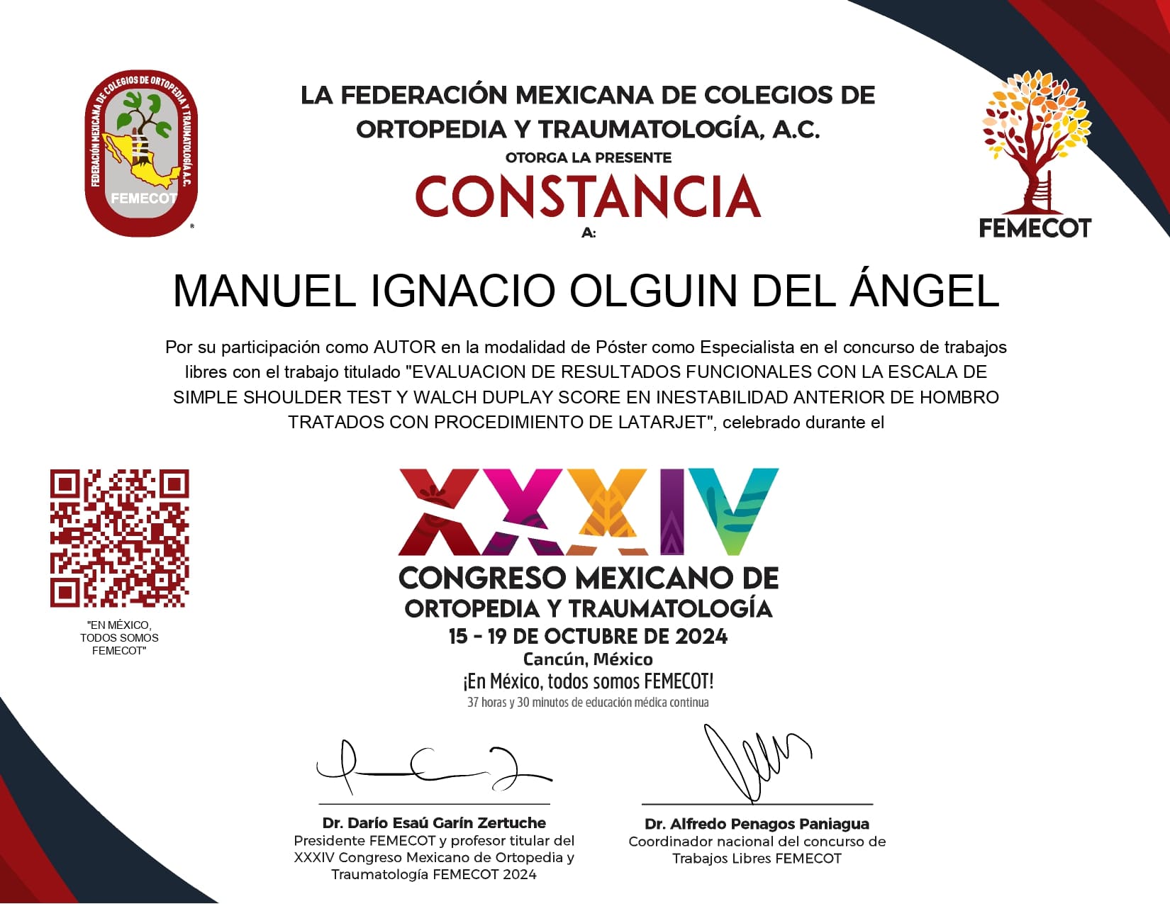 Traumatólogo Ortopedista con Alta especialidad en Cirugía Articular en Tamaulipas